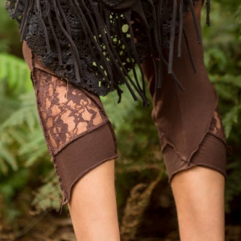 Layla Leggings Brown Festival Clothing Hippie